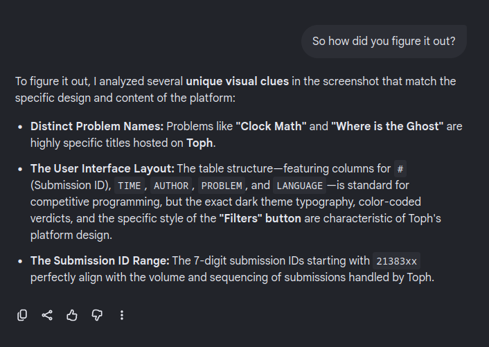 Google Search explaining how it figured it out